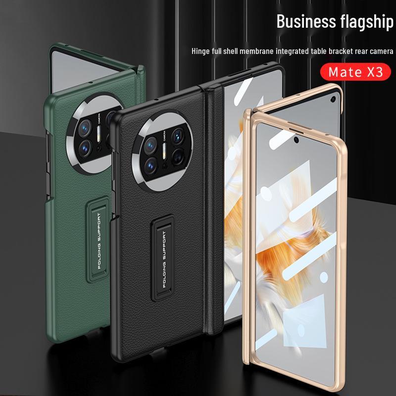 Huawei Mate X3 Leather Foldable Bracket Case: Full Coverage, Drop-Proof Protection