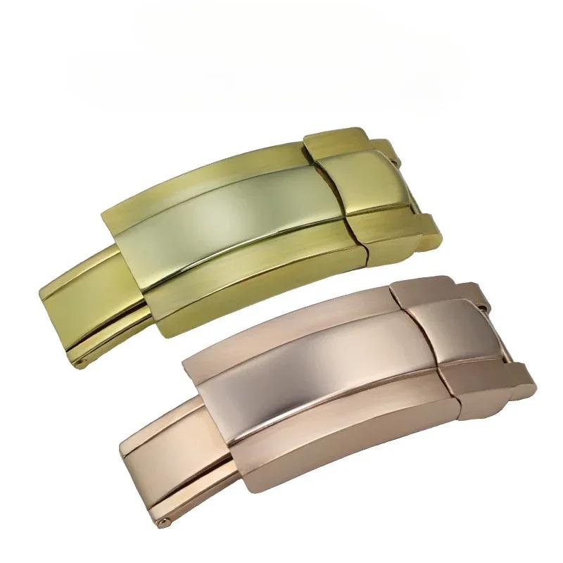 Daytona GMT Watch Band Strap 16*9mmSolid Stainless Steel Folding Buckle Deployment Clasp for Rolex Submariner Oysterflex