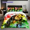 Bob Marley Lebendiges Kunst-Set Dreiteiliges Set 1 Bettbezug 2 Kissenbezüge Ohne Füllung Bettwäsche-Set Bettbezug und Kissenbezug