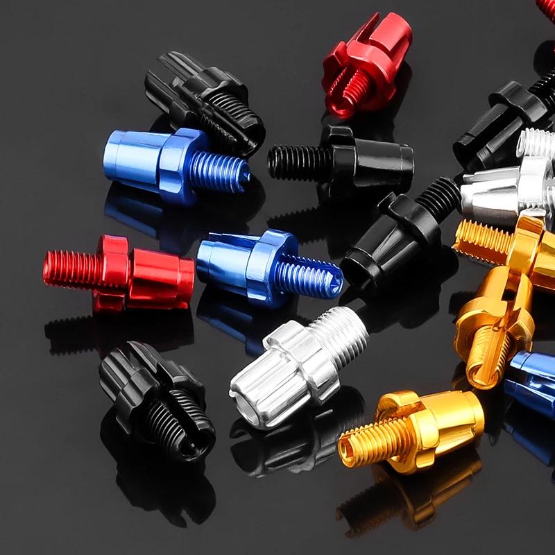 2pcs M7 Bicycle Brake Lever Adjusting Screws Bike Shifter Cable Adjuster Bolts Aluminum Oy Colorful Screws Cycling Parts