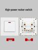 220V Single-Phase Rocker Switch Panel for High-Power Air Conditioners and Water Heaters