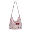 Hello Kitty Girl Large Capacity Pu Tote Bag With Breathable Waterproof Design For Daily Use