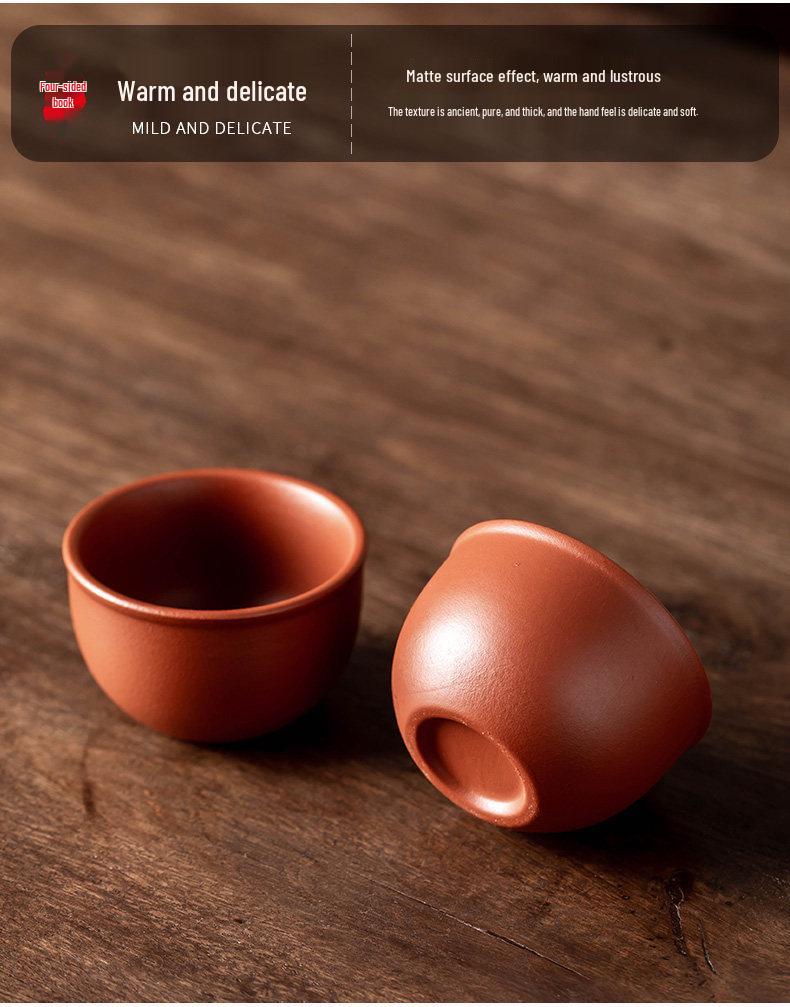 Da Hong Pao Yixing Zisha Master Tea Cup Set: Small Gongfu Tasting Cup with Gift Box for Personal Use