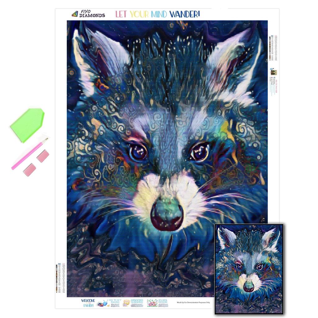 Diamantový obraz Modrá cibetková kočka Plně čtvercový kulatý vrták 3D Diamantové vyšívání Roztomilé zvířecí umění drahokamu Home Decor