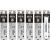 Pilot Permanent Ballpoint Pen Refill, Fine, 0.7 Mm, Black, 6 Sticks, BRFN-10F-B, Set of 6