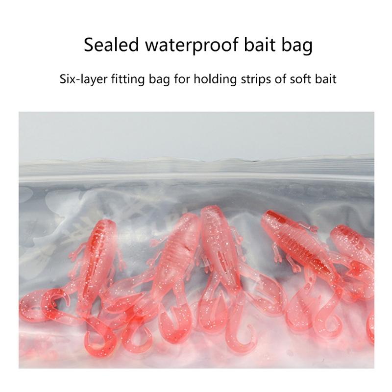 Torba na sprzęt wędkarski Portfel do przechowywania przynęt wędkarskich Karabińczyk Wodoodporna torba na przynęty Torba na sprzęt z karabińczykiem Etui na miękkie przynęty