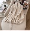 Women's Autumn/Winter High-End Knit Set: Tassel Shawl, Sweater & Skirt.
