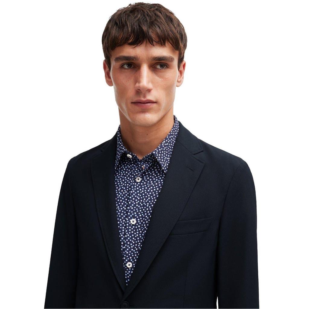 BOSS Mens Plain Chest Pocket Regular Blazer