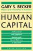 Kniha Human Capital : A Theoretical and Empirical Analysis, with Special Reference To Education