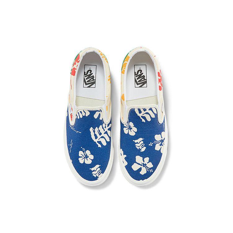 Vans Slip-On DX Canvas Casual Fashion Colorful Petal Print Low-Top Skate Shoes Unisex sneaker VN0A5KX8AWD