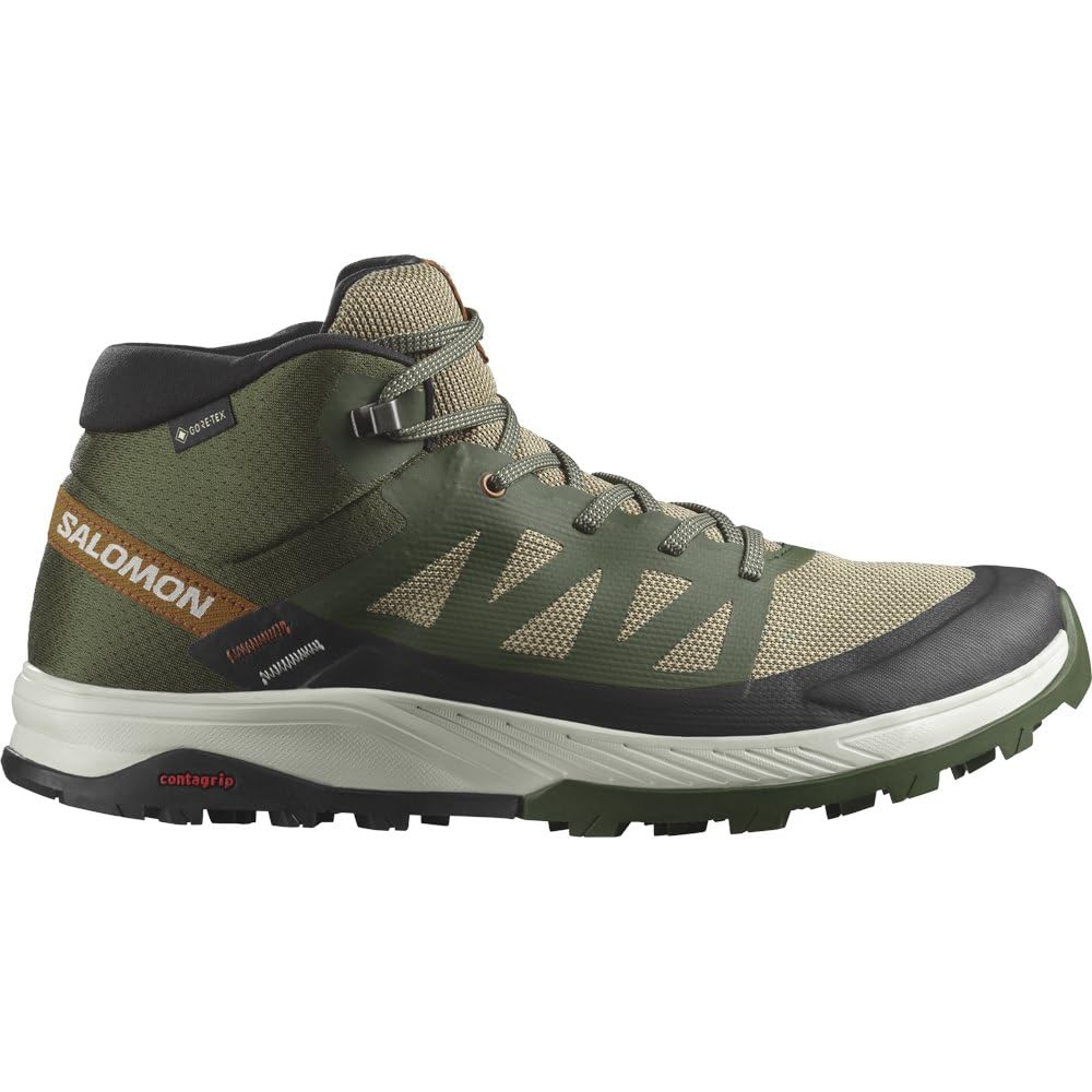 Salomon OUTRISE MID GTX HIKING MULTIFUNCTION SHOES UNISEX & OLIVENIGHT/. 27.0