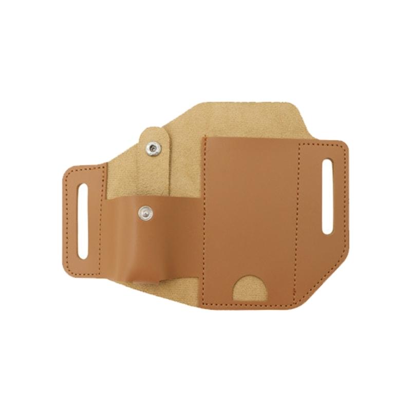 Compactly PU Leather Strategic Pocketknife Sheath And Compass Organizers For Camping Hiking Adventures