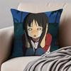 Funny Japanese Anime AAzumanga Daioh Cushion Cover Pillowcase Antidustmite Invisible Zipper Short Plush Sofa Cushion