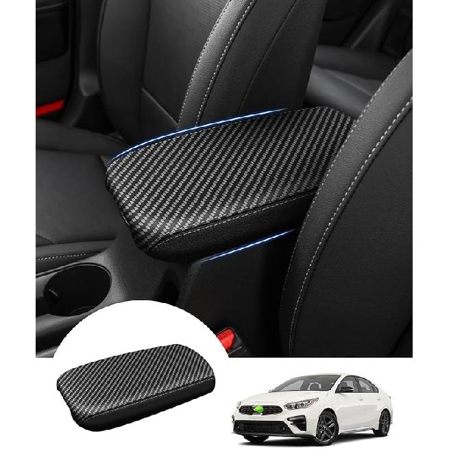 Autorder Center Console Cover For -2024 2025 2026 Kia Telluride Accessories Armrest Cushion Cover Nappa Leather Middle Console Covers Telluride
