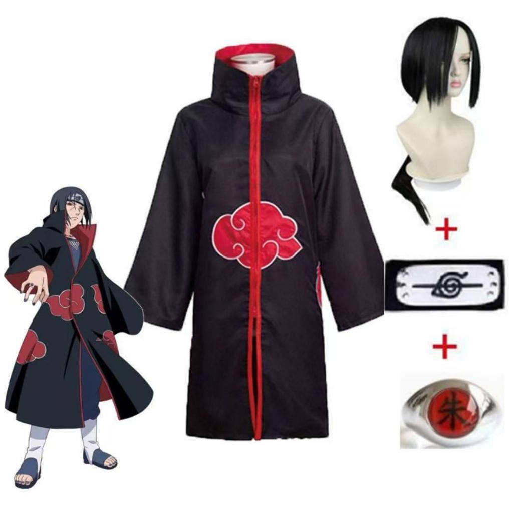 Uzumaki Akatsuki Cosplay Garçons Filles Uzumaki Veste Pantalon Bandeau Perruque accessoires Enfant Uniforme Kunai Halloween Costume