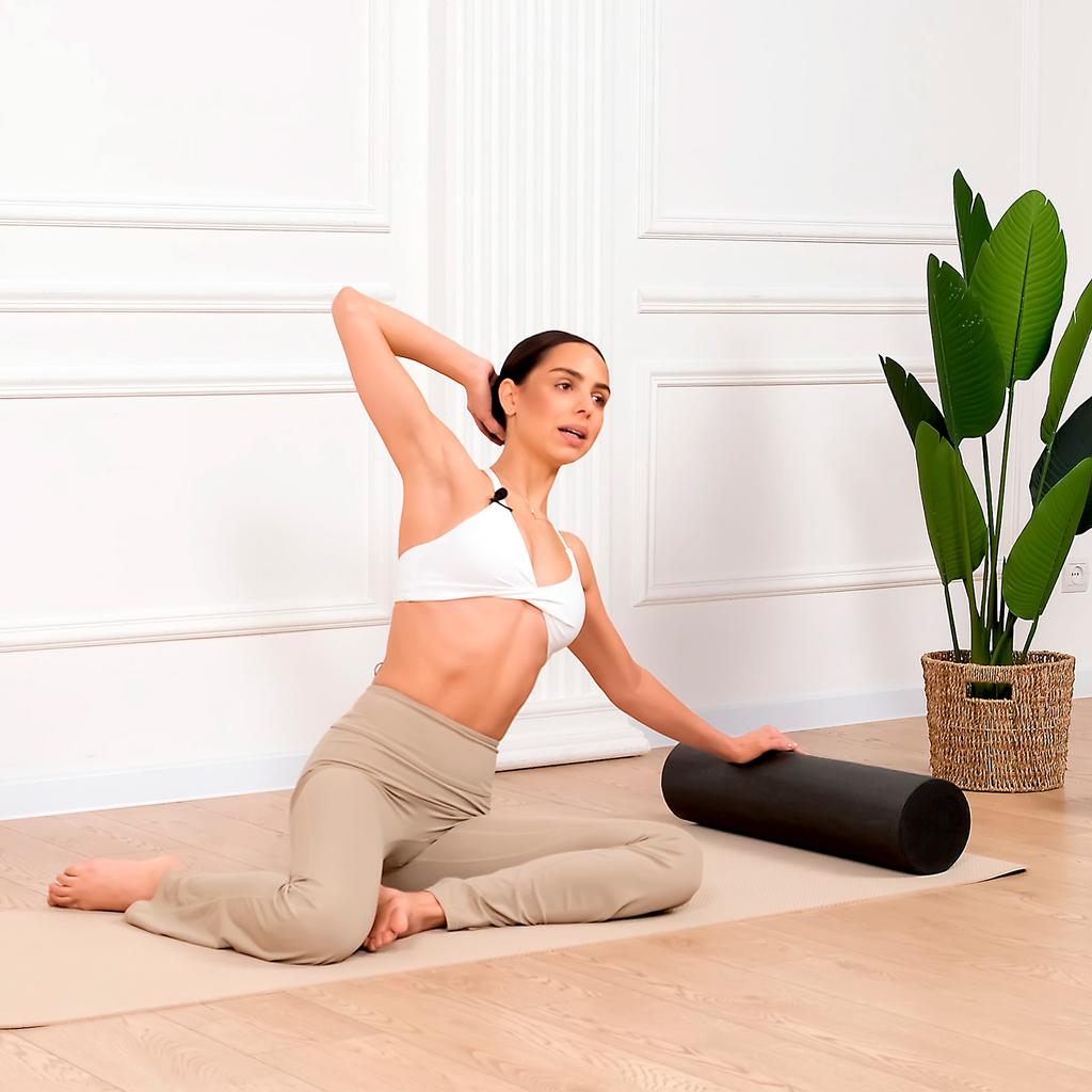 Massage-Rolle für Rehabilitationsübungen, 15x45cm EPP-Schaum Rebel