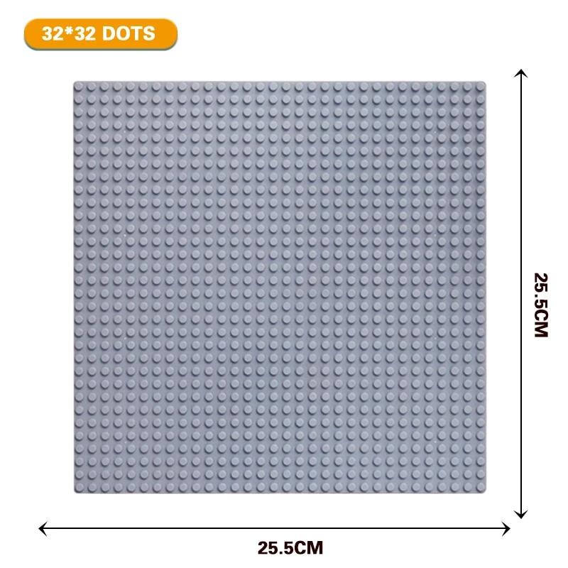 Non-Toxic Classic Baseplate 50X50 32X32 16X32 16X16 Dots Building Blocks Bricks Base Plates Diy Plastic Board Block Construction Brick Toy