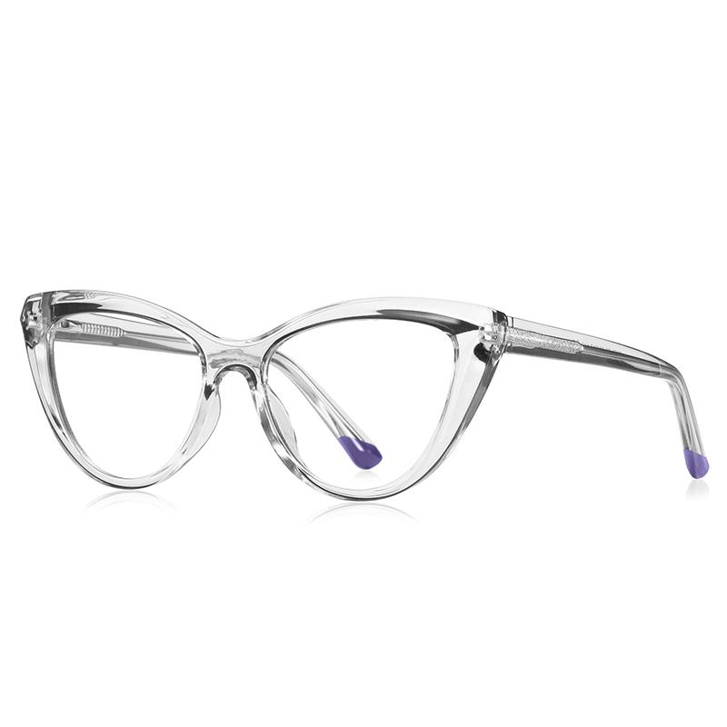 Transparent Purple Frame Cat Eye Nearsighted Glasses For Women Fashion Shortsighted Prescription Eyeglasse 0 -0.5 -0.75 To -6.0