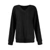 Women's Fashion Long Sleeve Ribbed Elegant Commuting And Casual Top