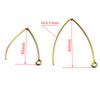 50pcs 316 Stainless Steel French Earring Hooks Hoops Findings Ear Wire Settings Base for Jewelry Making Earrings Accessories