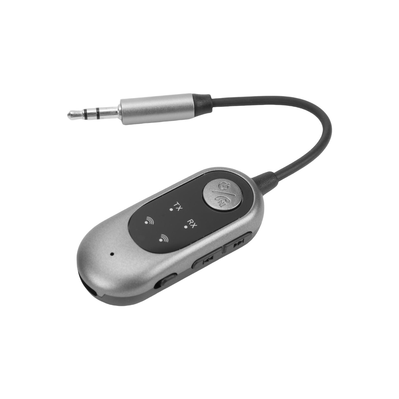 

Transmitter Receiver 2 in 1 Wireless Sound Adapter for Car Home TV with Low Latency Built in Mic 10M Range Music Player Adapter