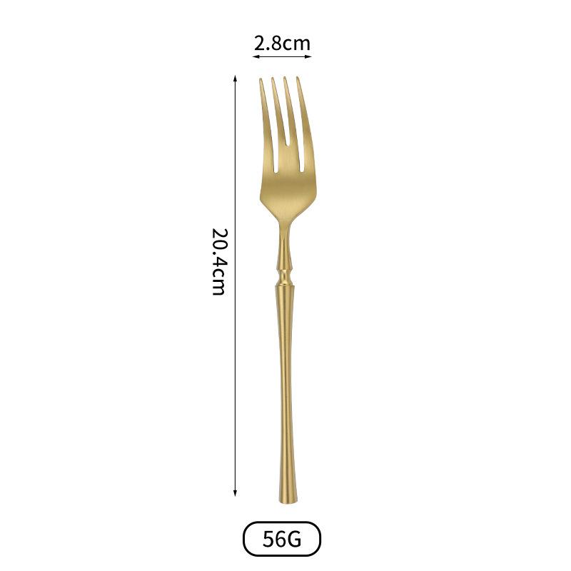 304 Edelstahl Messer Gabel Löffel Hotel Restaurant Western Geschirr Verdickt Kreative Kleine Baroon Taille Hüpfendes Messer und Gabel