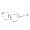 Stylish Anti-Blue Light Glasses: Women's Simple Korean TR90 Double Bridge with Myopia Prescription