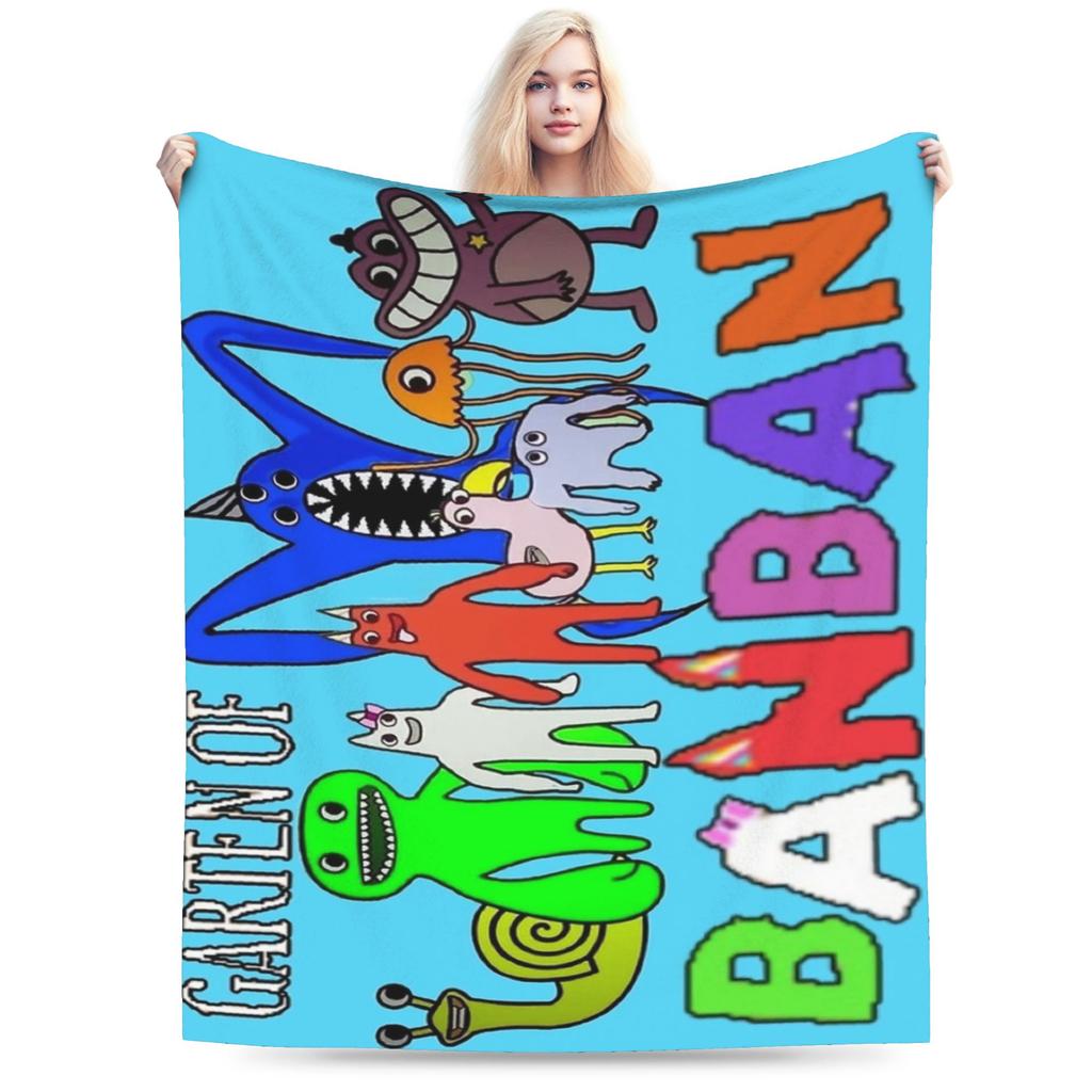 Bittergiggle Garten Of Banban Blanket Gaming Flannel Throw Blanket Summer Air Conditioning Printed Soft Warm Bedspreads