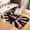 1PC Custom Name Glamorous Nail Art Theme Floor Mat Ideal for Living Room, Game Rooms, Office, Bedroom,Floor Mat Playful Design
