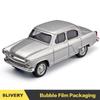 1:43 Gaz 21 Alloy Diecast Vintage Car Model Light Sounds Classic Pull Back Miniature Vehicle Replica For Collection Gift