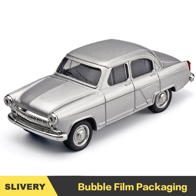 1:43 Gaz 21 Alloy Diecast Vintage Car Model Light Sounds Classic Pull Back Miniature Vehicle Replica For Collection Gift