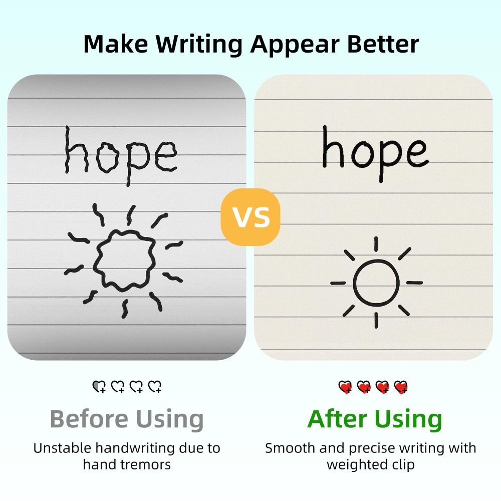 Silicone Weighted Pencil Grip 1oz Writing Trainer  for Autism ADHD Tremors Dyspraxia