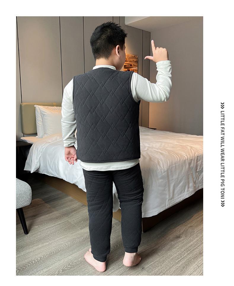 Children's Warm Liner Vest: Thickened Sleeveless Jacket for Autumn/Winter