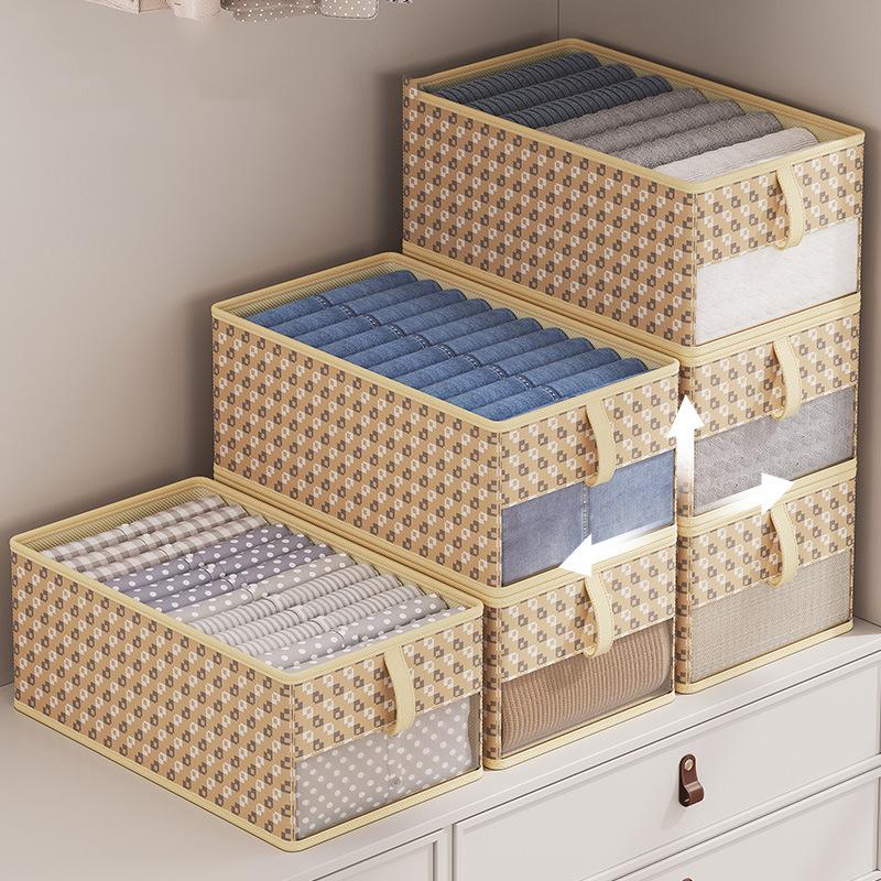Thicken Clothes Organizer Pants Sweater Storage Cabinets Drawers Organizer Jeans Storage Box Wardrobe Clothes Storage Organizers