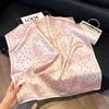Elegant Silk-Style Square Scarf: Fashionable, Professional Decorative Shawl for Women