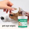 Pet Tear Stain Removal Wipes 200 Pieces Dog Eye Wash Wipes Travel Size Eye Wash Wipes Prevent Tear Stains and Keep Your Dog