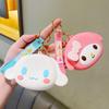 Adorable Sanrio Soft Rubber Keychain Wallets Ideal For Gifting And Collecting