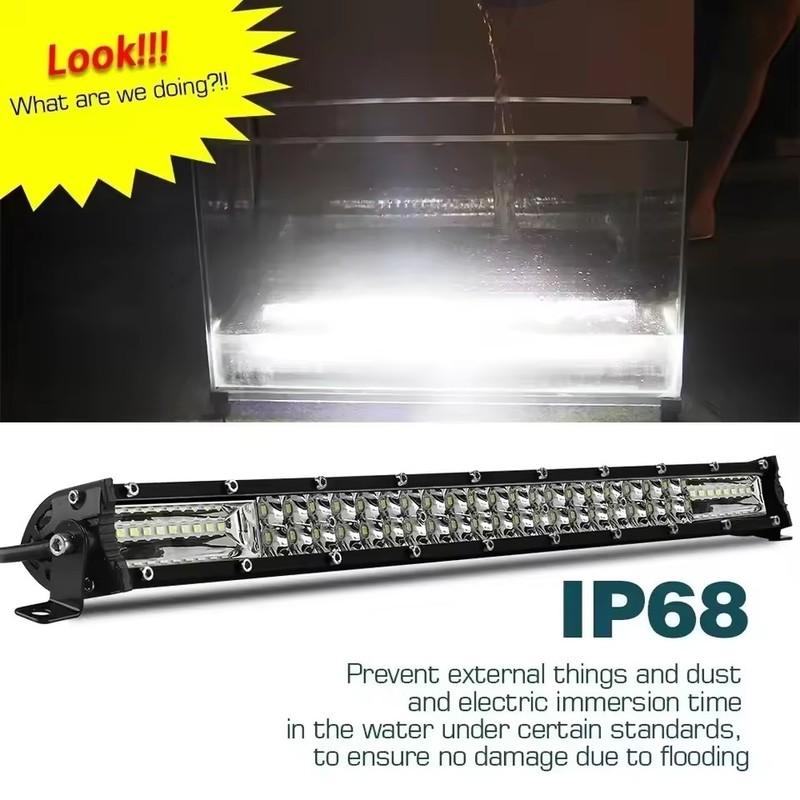 12D LED Light Bar 60W 120W 180W Work Light 12V 24V for Offroad Truck ATV Tractor 4X4 LED Bar 4WD Driving Lamp