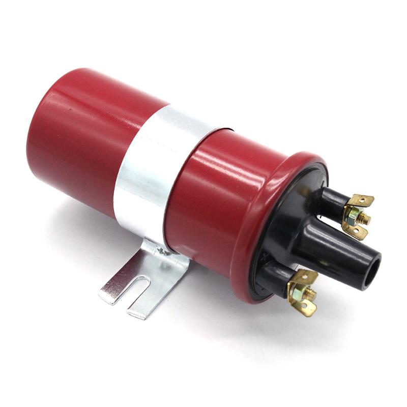 1Pcs Dlb105 Universal Standard Points Distributor Upgrade Non-Ballast Ignition Coil 12V High Performance Sports Ignition Coil