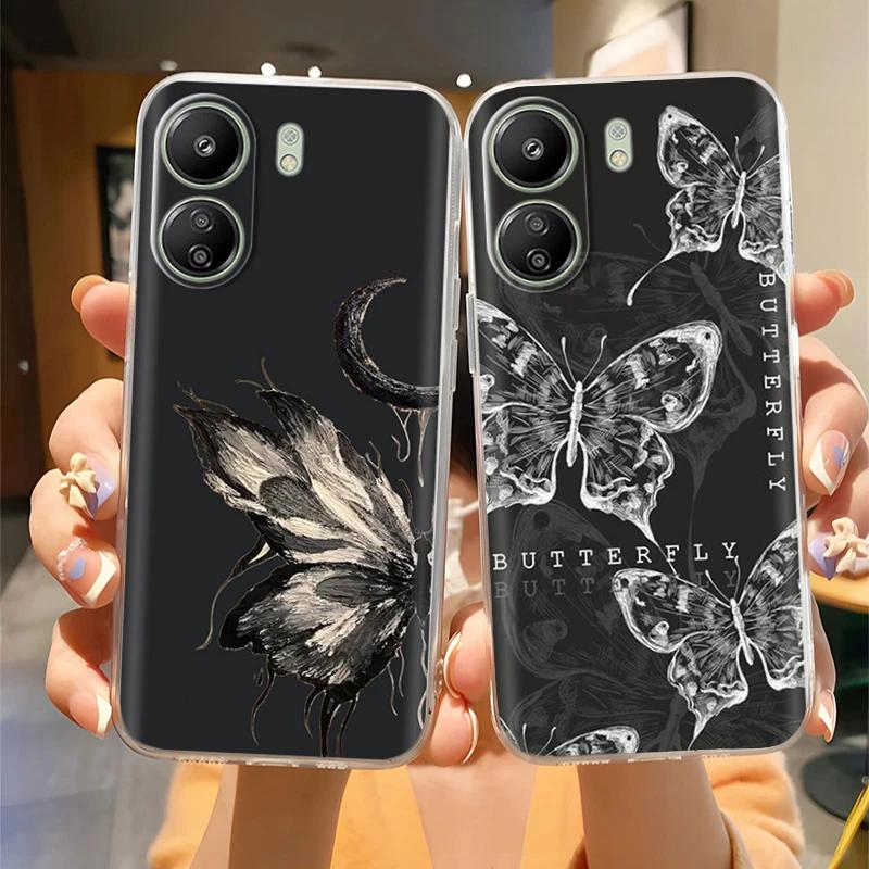Pour Poco C65 Coque Silicone TPU Souple Mignon Lapin Léger Coque Arrière Pour Xiaomi POCO C 65 4G pocoC65 Léger Funda Coque