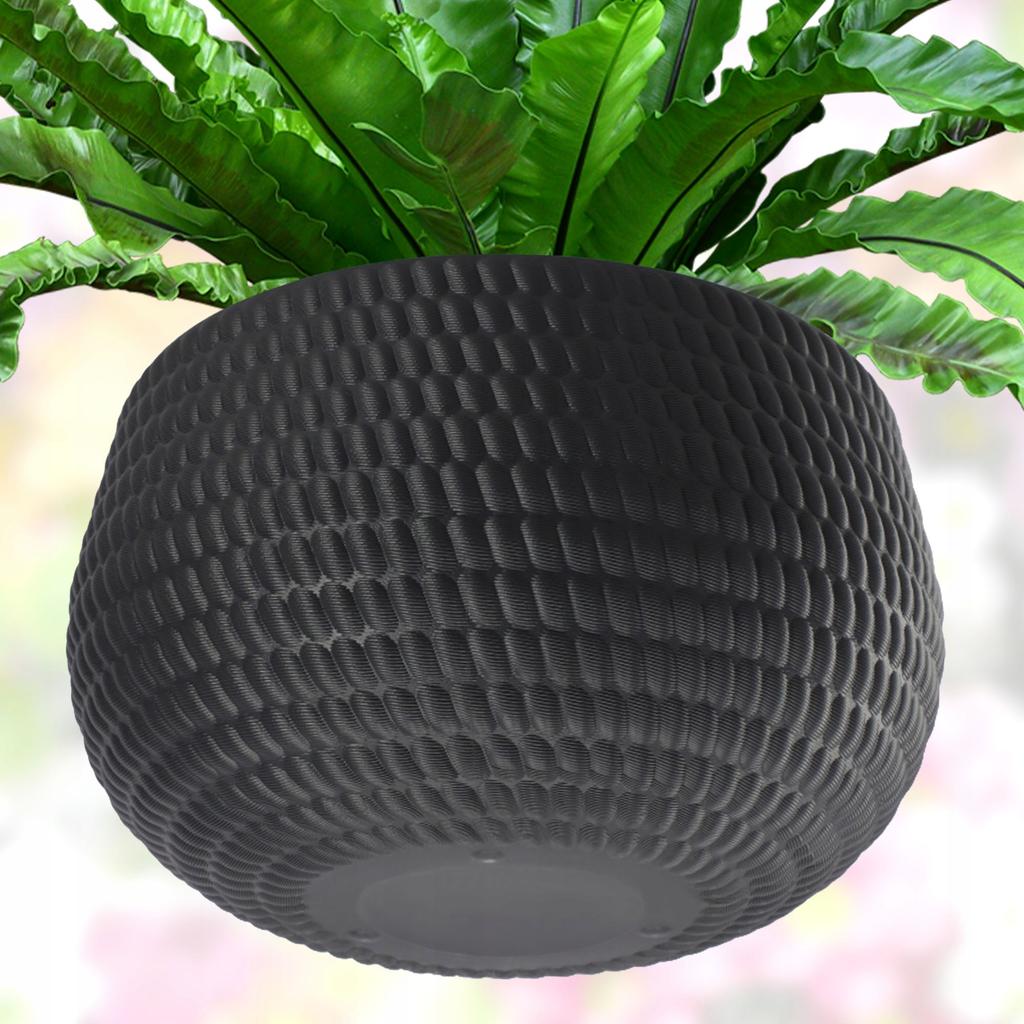 KADAX Hanging Flowerpot for Balcony Terrace Bowl Gray 29.5cm