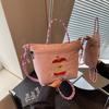 Women's Apple Embroidery Casual Shoulder Cloth Bag 2026 New Style for Going Out Japanese Style Fashi Trendy Crossbody Cloth Ba