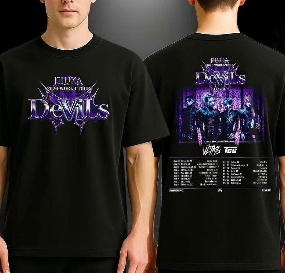 JILUKA Devils World Tour 2026 Graphic T Shirt XXXXL