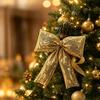 Sequin Decor Christmas Bow Shiny Surface Bow Pendant Tree Hanging Bow  Christmas Scene