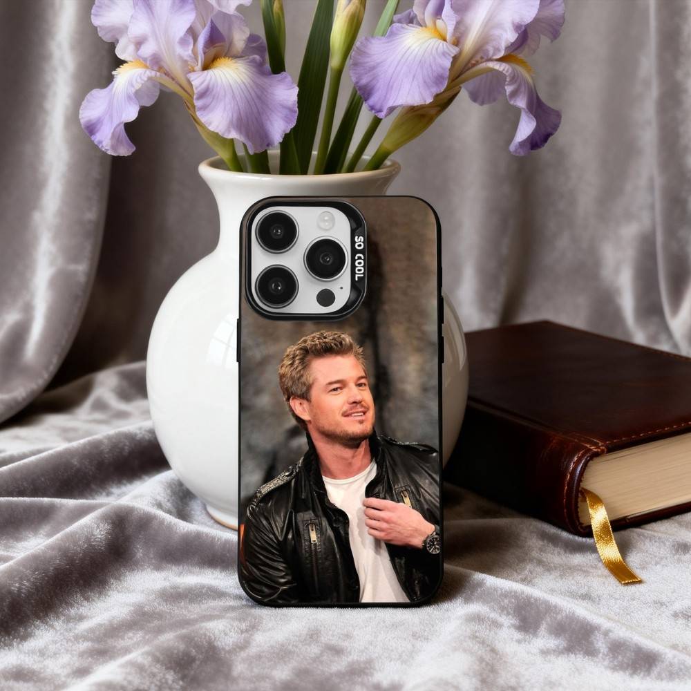 Actor E-Eric D-Dane Phone Case For iPhone17,16,15,14,13,12,11 Plus,Pro Max Black Candy Silver Phone Case