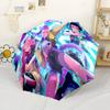 K-pop Demon Hunters Portable Automatic Umbrella with 8-Rib Lightweight for Outdoor Daily Use Elegant Umbrella Birthday/Christmas Gift
