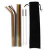 Good-Reusable Stainless Steel Straws,Set Of 10 Extra Long 10.5Inch Metal Drinking Straws With 2 Brushes And Carry Bag,Environmen