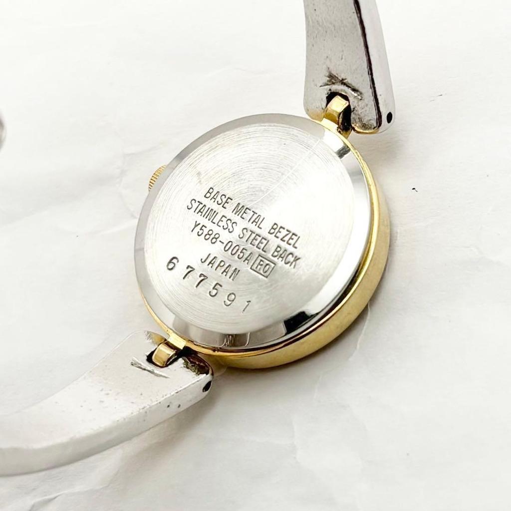 Used SEIKO ALBA Y588-005A Heart Ladies Watch 314