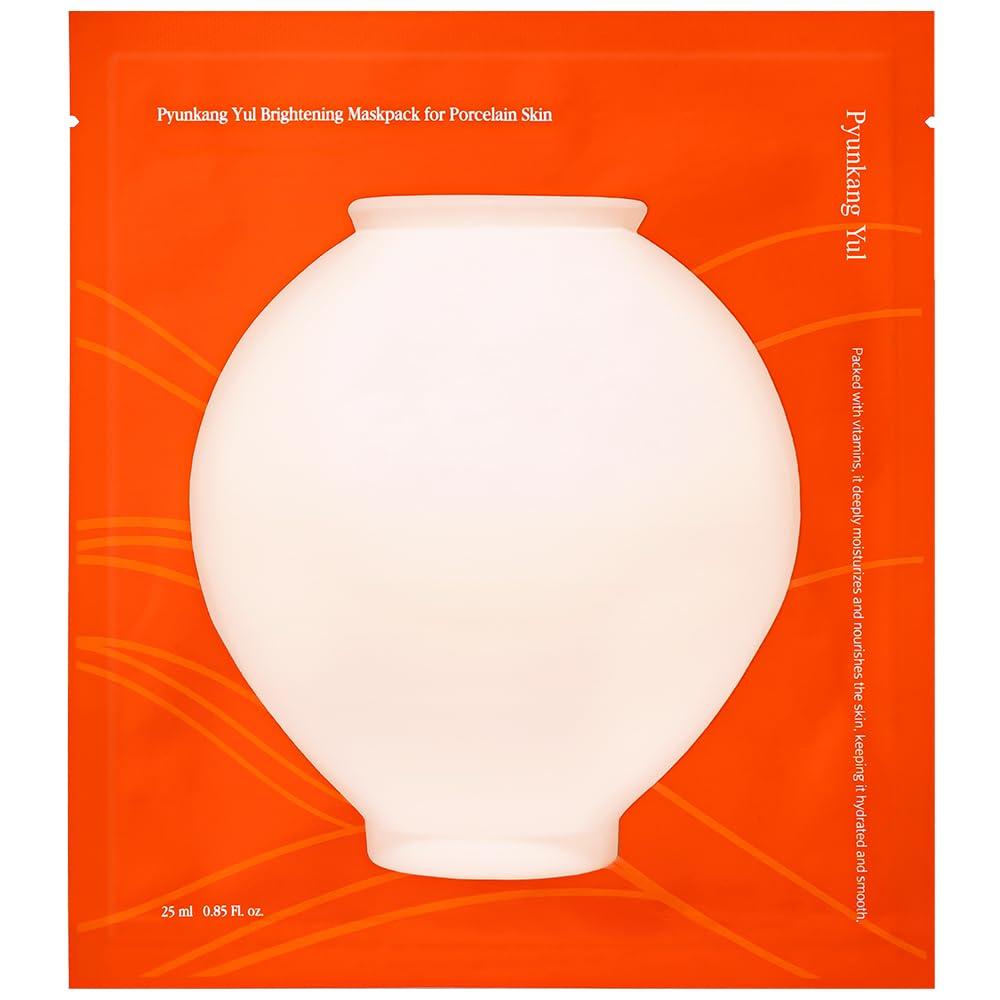 

Pyunkang Yul Brightening Mask Pack Pure Vitamin Face Korean Skincare [PKY] (10 Sheets), C, Mask, Hypoallergenic,