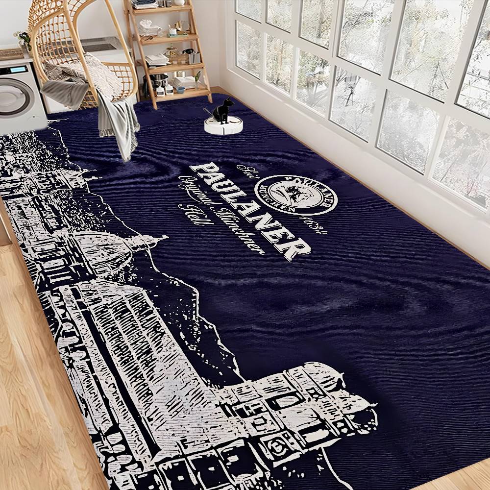 German Beer P-Paulaners Floor Mat Cheaper Anti-slip Modern Living Room Balcony Printed Bedside Mats